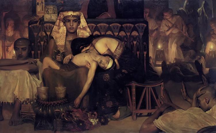 The Death of the First-Born,Alma-Tadema Sir Lawrence,60x40cm