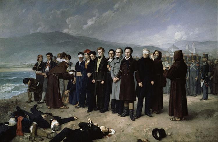 The Execution of Torrijos and His,Antonio Gisbert,60x40cm