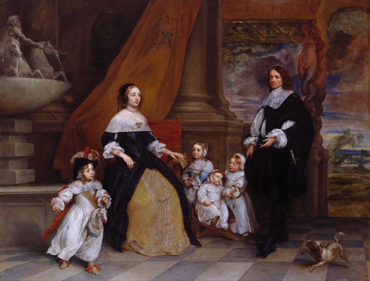 The Family of Jan Baptista Anthonie,Gonzales Coques,50x40cm