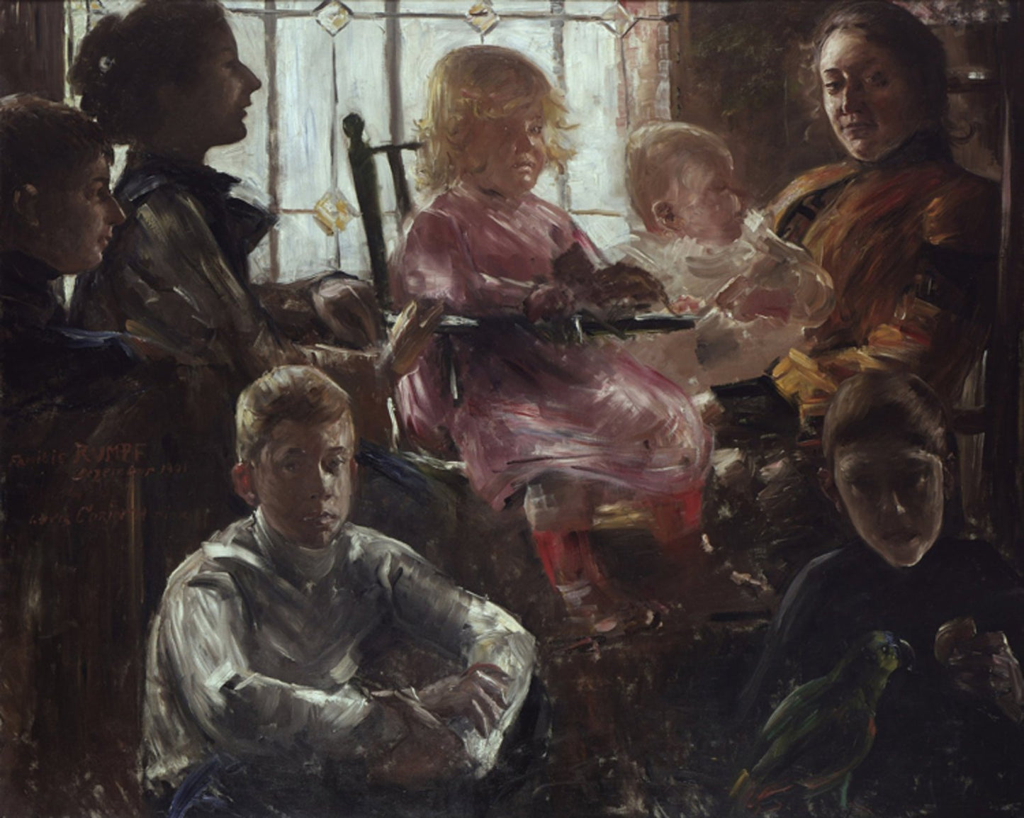 The Family of the Painter Fritz Rumpf,Lovis Corinth,50x40cm