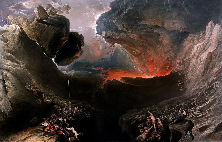 The Great Day of His Wirath,John Martin,60x40cm