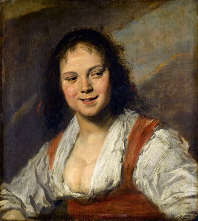 The Gypsy Girl,Frans Hals,50x45cm