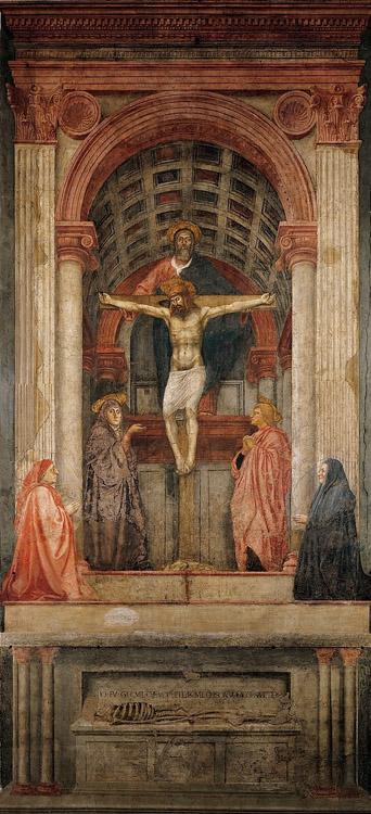 The Holy Trinity,MASACCIO,80x40cm
