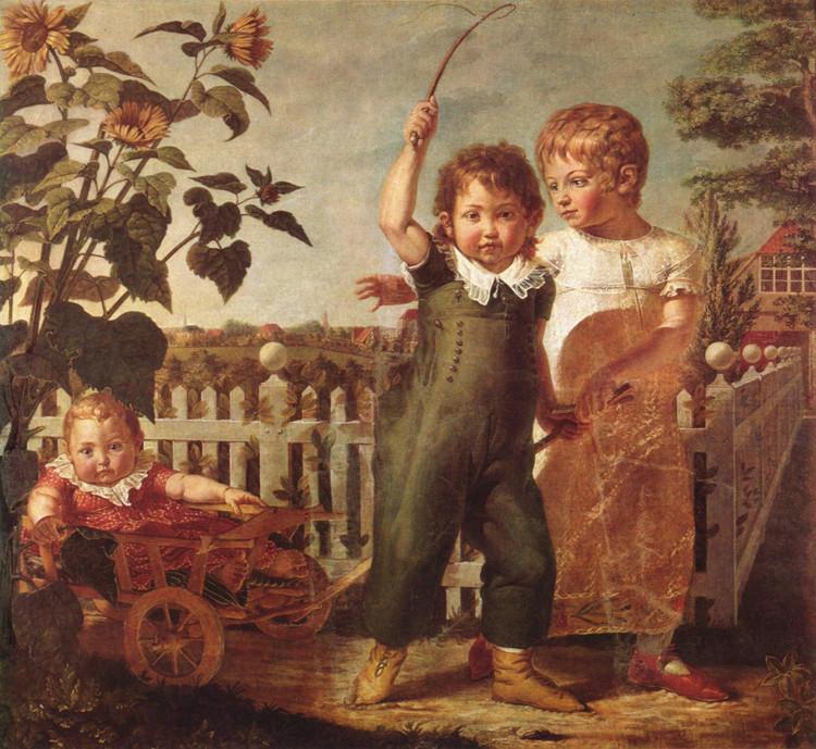 The Hulsenbeck Children,Philipp Otto Runge,50x46cm