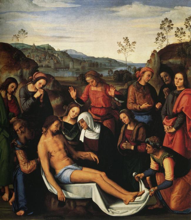 The Lamentation over the Dead Christ,Pietro Perugino,60x50cm