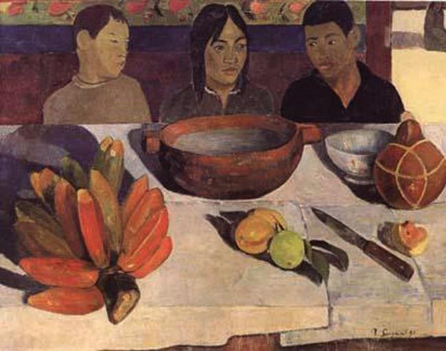 The Meal(The Bananas),Paul Gauguin,50x40cm