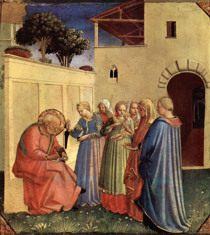 The Naming of the Baptist,Fra Angelico,26x23.9cm