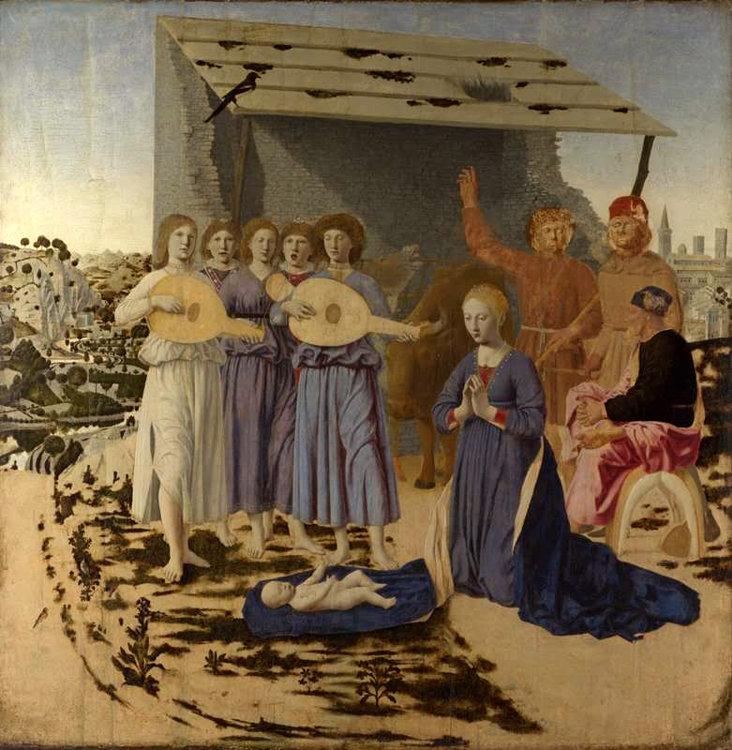 The Nativity,Piero della Francesca,50x50cm