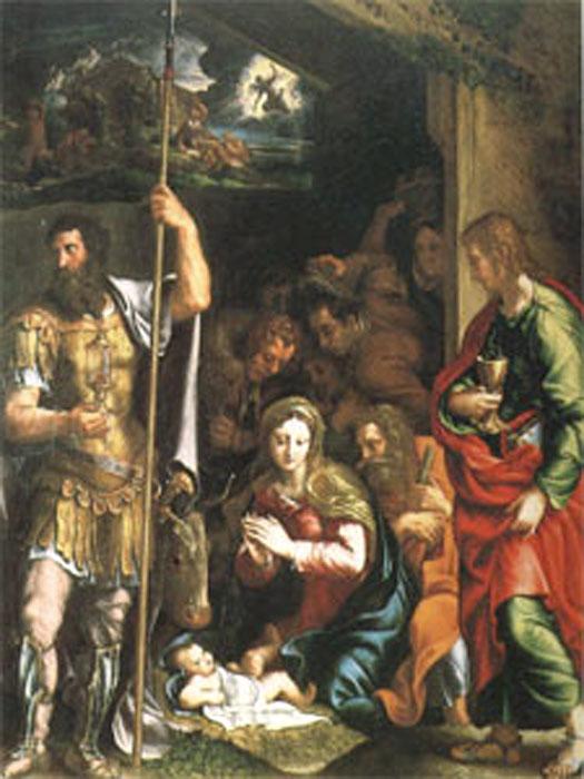 The Nativity and Adoration of the Shepherds, Giulio Romano