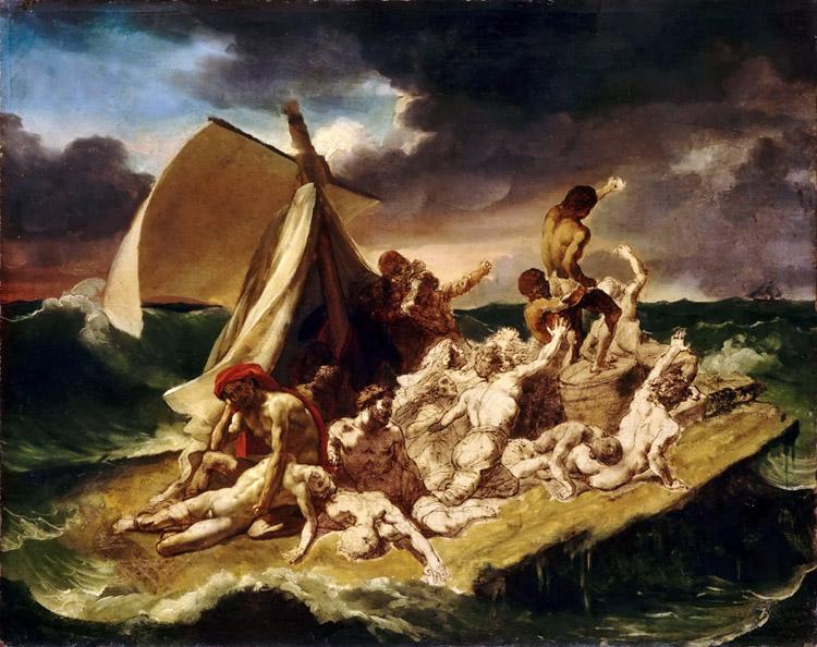 The Raft of the Medusa,Theodore Gericault,50x40cm