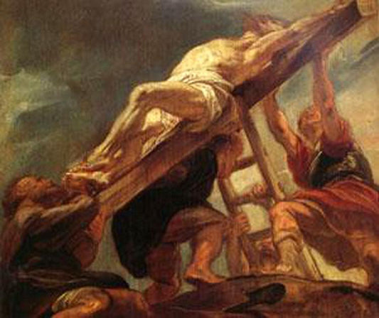 The Raising of the Cross,Peter Paul Rubens,60x50cm