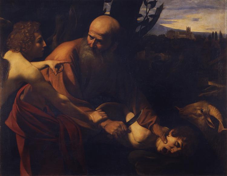 The Sacrifice of Isaac,Caravaggio,50x40cm