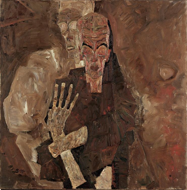 The Self-Seers II,Egon Schiele,80.3x80cm