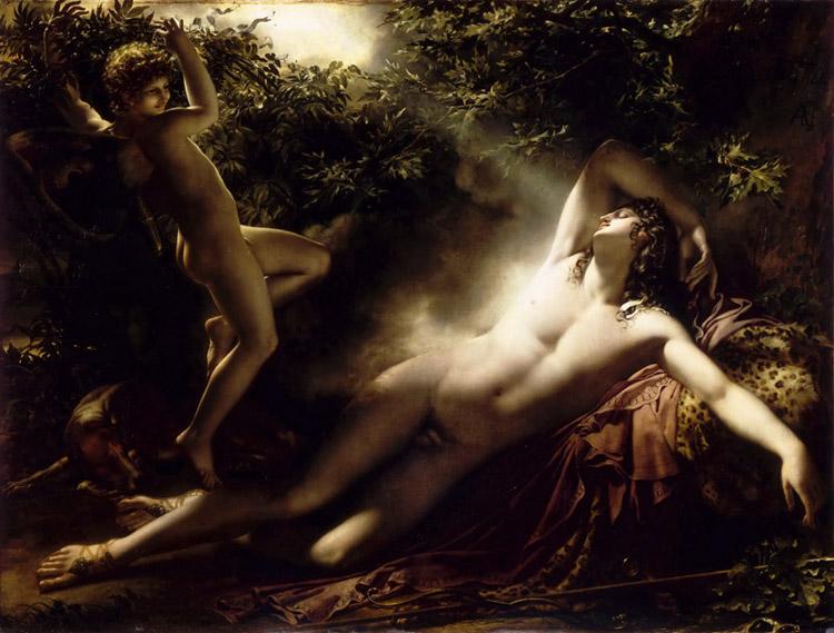 The Sleep of Endymion,Anne-Louis Girodet-Trioson,50x40cm