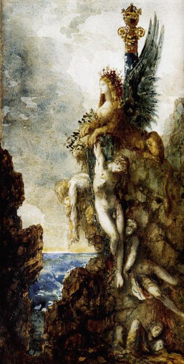 The Sphinx,Gustave Moreau,31.5x17.7cm