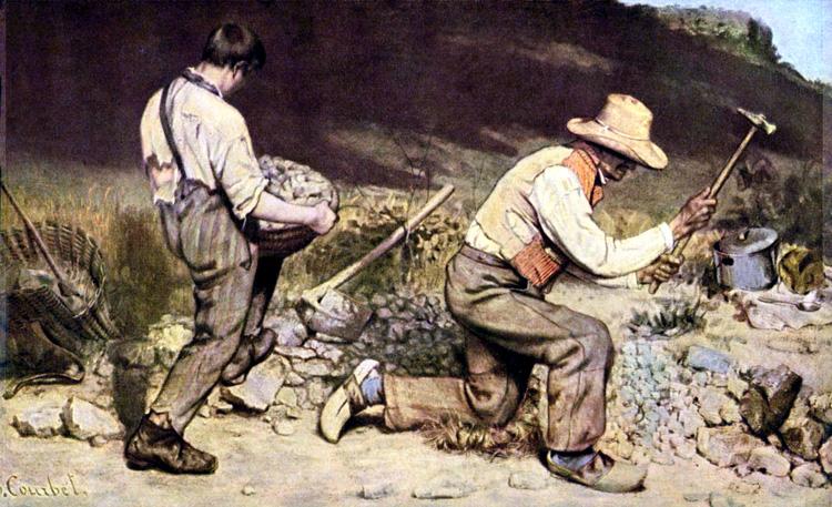The Stonebreakers,Gustave Courbet,60x40cm