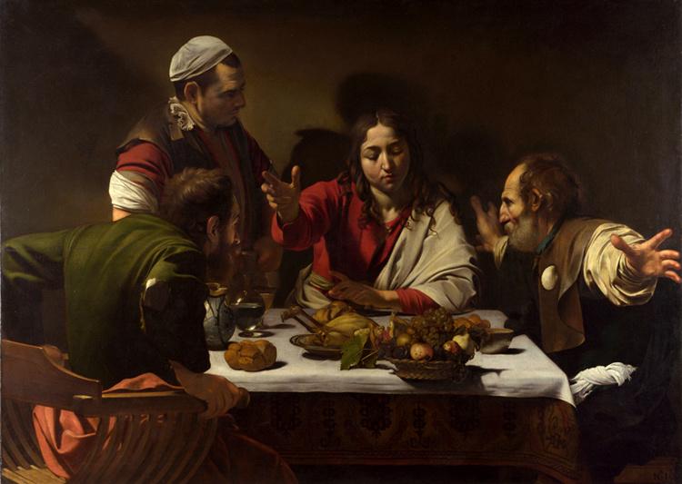 The Supper at Emmaus,Caravaggio,60x43cm