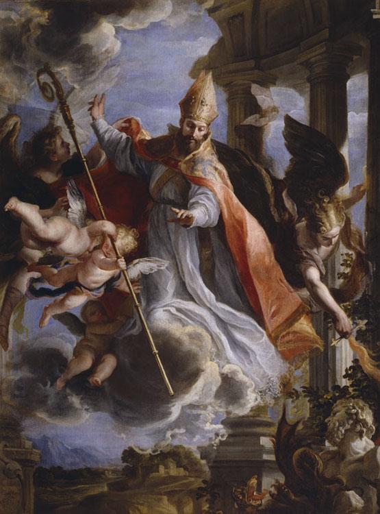 The Triumph of St.Augustine,COELLO Claudio,50x40cm