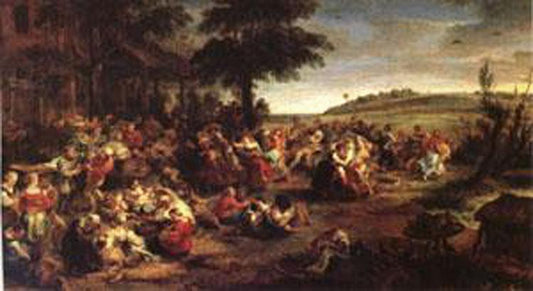 The Village Wedding,Peter Paul Rubens,80x40cm