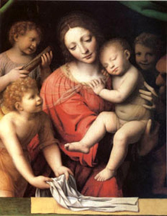 The Virgin Carrying the Sleeping Child with Three An ,Bernardino Luini