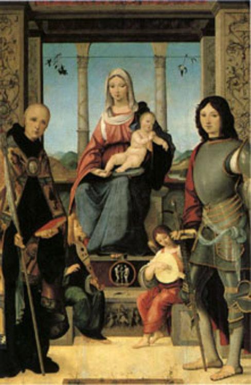 The Virgin and Child with Saints Benedict and Quent, Francesco Marmitt