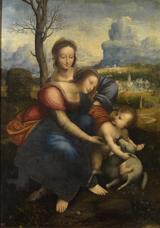 The Virgin and St Anne,Leonardo Da Vinci,60x40cm