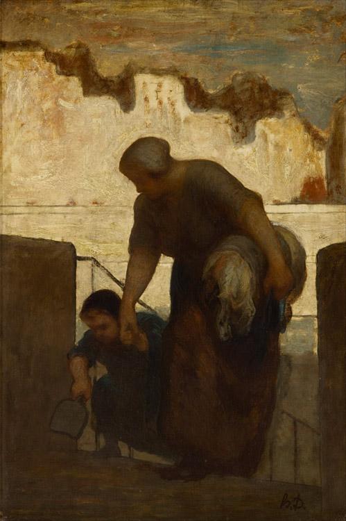 The Washerwoman,Honore Daumier,60x40cm
