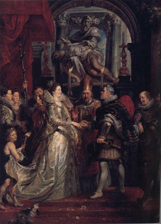 The Wedding Marie de'Medici to King Henr, Peter Paul Rubens