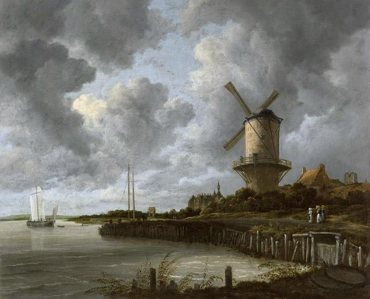 The Windmill at Wijk bij Duurstede,Jacob van Ruisdael,50x40cm
