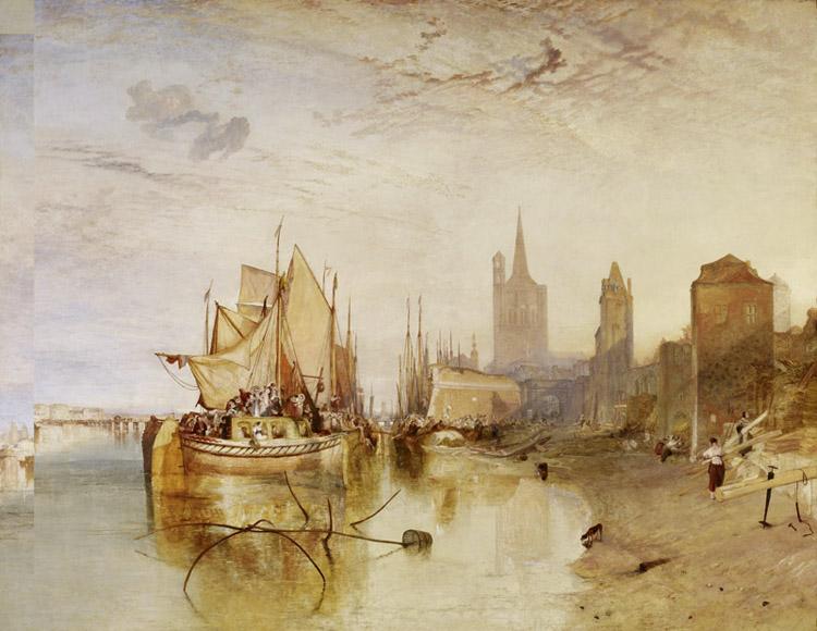 The arrival of a packet,Joseph Mallord William Turner,50x40cm
