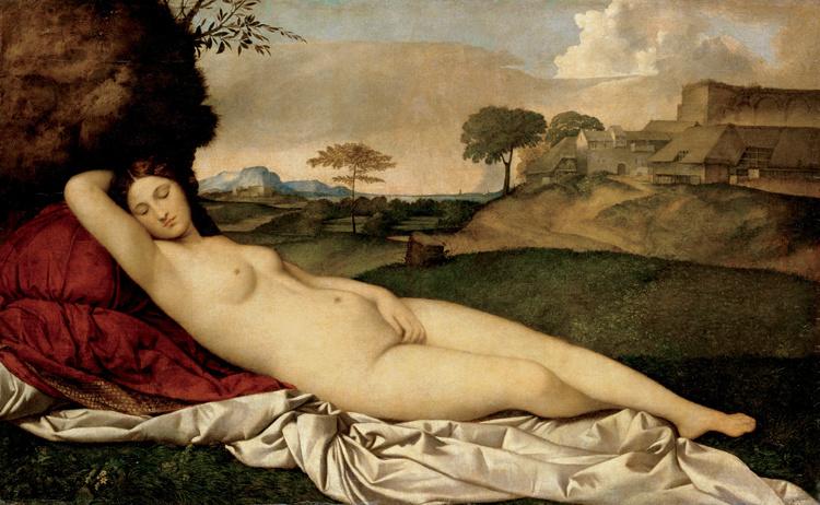The goddess becomes a woman,Titian,60x40cm