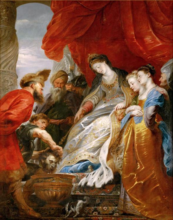 Thomyris,Rene des Scythes fait plonger,Peter Paul Rubens,50x40cm