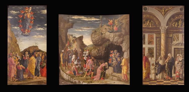 Triptych,Andrea Mantegna,80x40cm