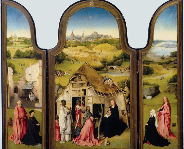 Triptych of the Epiphany,BOSCH Hieronymus,50x40cm