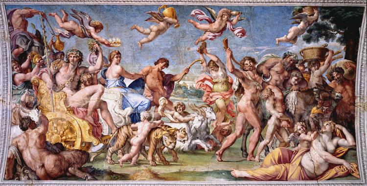 Triumph of Bacchus and Ariadne,Annibale Carracci,80x40cm