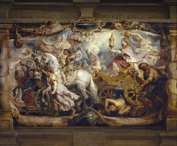 Triumph of Curch over Fury,Discord,Peter Paul Rubens,50x40cm