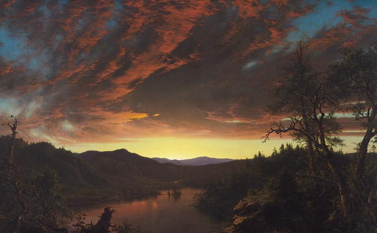 Twilight in the Wilderness,Frederic E.Church,60x40cm