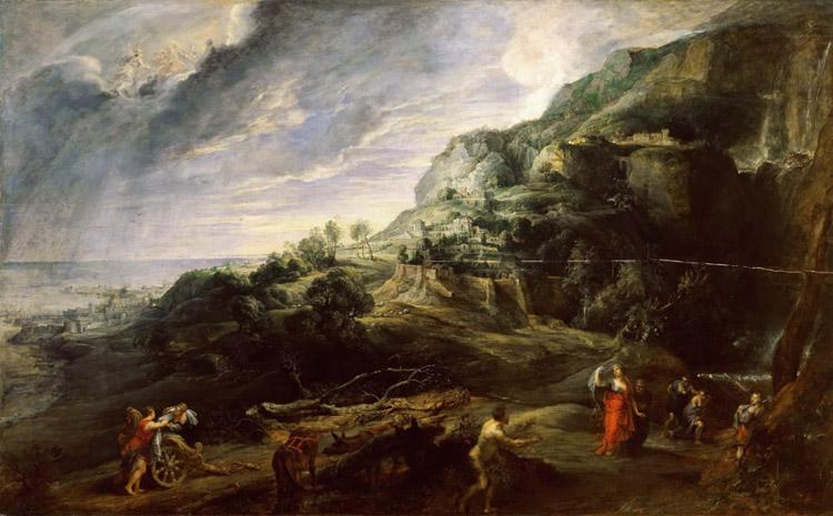 Ulysses on the Island of the,Peter Paul Rubens,60x40cm