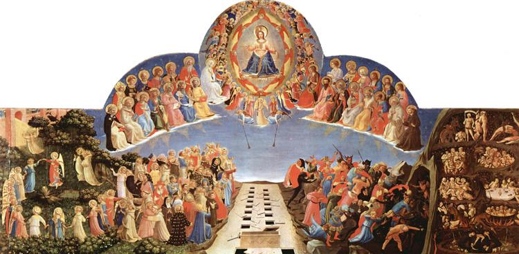 Universal Judgment,Fra Angelico,80x40cm