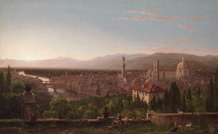 View of Florence from San Miniato,Thomas Cole,60x40cm