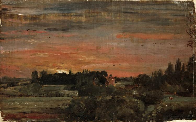 View towards the rectory,John Constable,60x37cm
