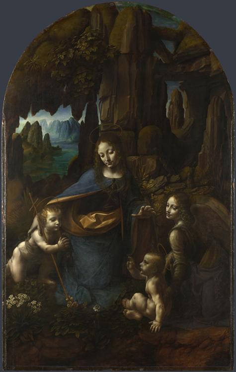 Virgin of the Rocks,Leonardo Da Vinci,60x38cm