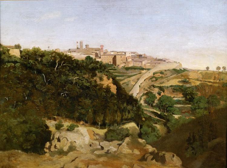 Volterra,Jean Baptiste Camille Corot,50x40cm