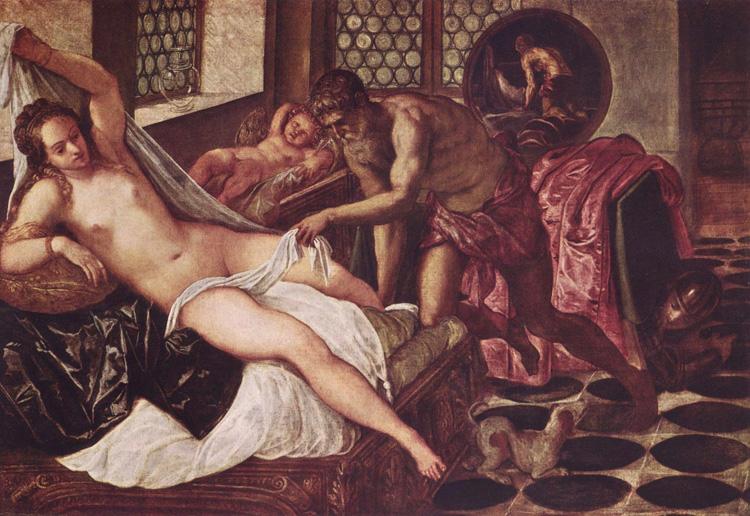 Vulcanus Takes Mars and Venus Unawares,Tintoretto,60x40cm