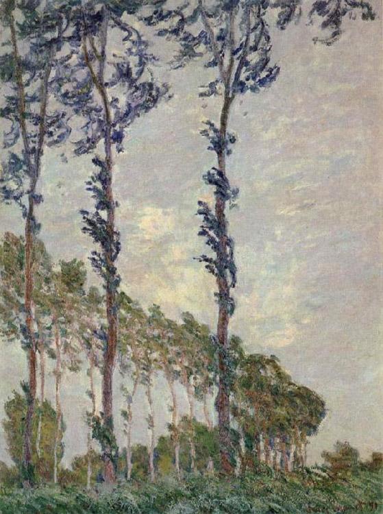 WInd Effect,Sequence of Poplars,Claude Monet,50x40cm