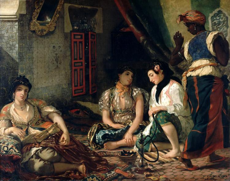Women of Aleigers,Eugene Delacroix,50x40cm