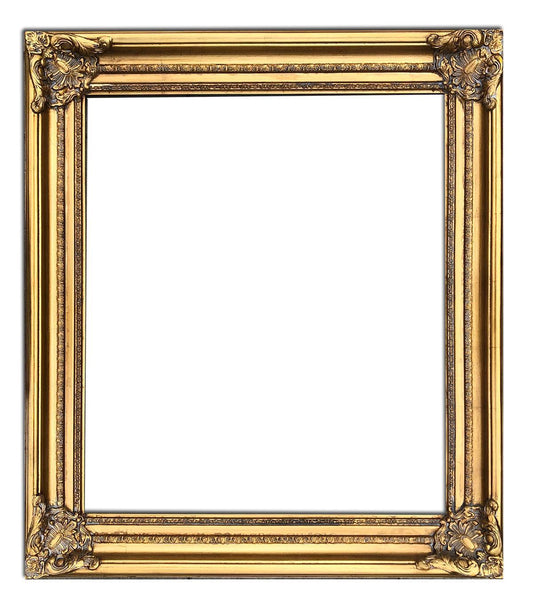 Wooden frame in golden color, 20x24 ins or 50x60 cm