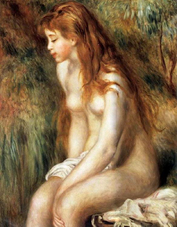 Young Girl Bathing,Pierre Renoir,81.3x64.8cm