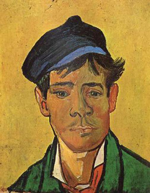Young Man with a Cap,Vincent Van Gogh,47.5x39cm
