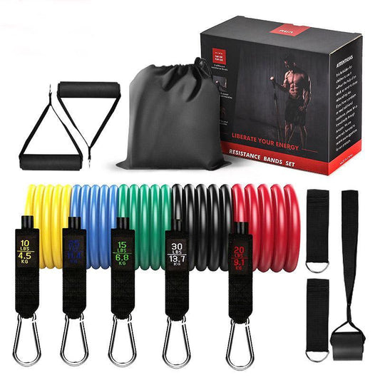 11PCS yoga resistance rope